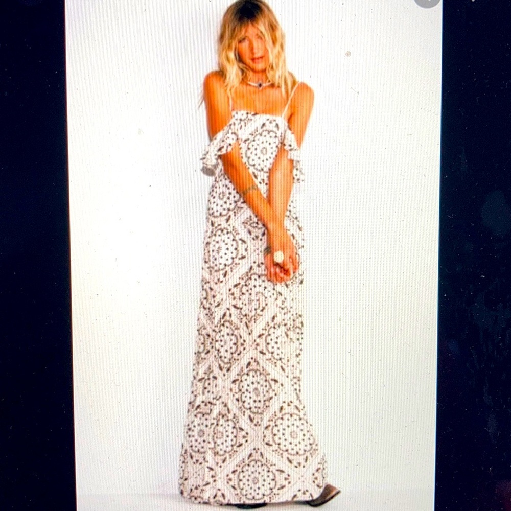 Jen’s Pirate Booty Maxi Dress Bandana Angel Print